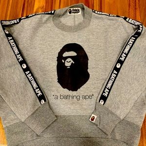 Bathing Ape gray BAPE Sweatshirt (Women S)
